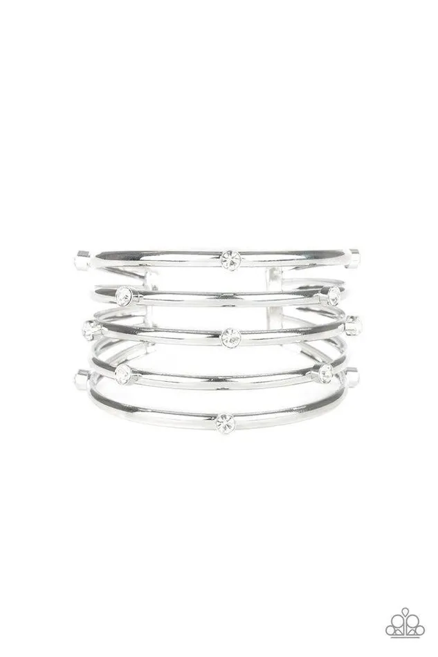 Paparazzi Jewelry Bracelets Paparazzi Bracelet Sugarlicious Sparkle White