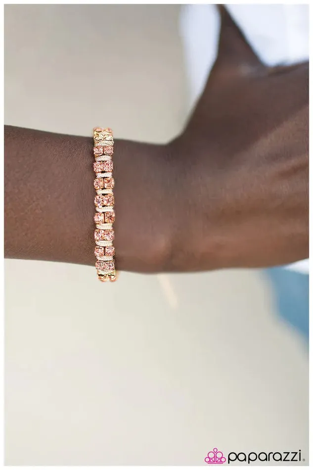 Paparazzi Jewelry Bracelets Paparazzi Bracelet Sweet Tooth Gold