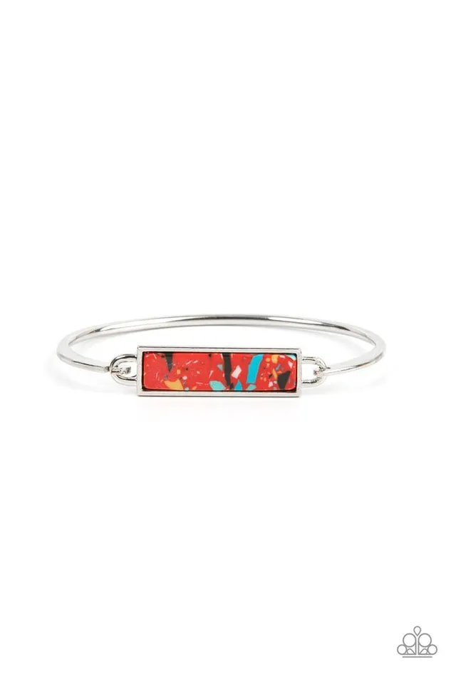 Paparazzi Jewelry Bracelets Paparazzi Bracelet Terrazzo Tarot Red Paparazzi Jewelry Bracelets Paparazzi Bracelet Terrazzo Tarot Red