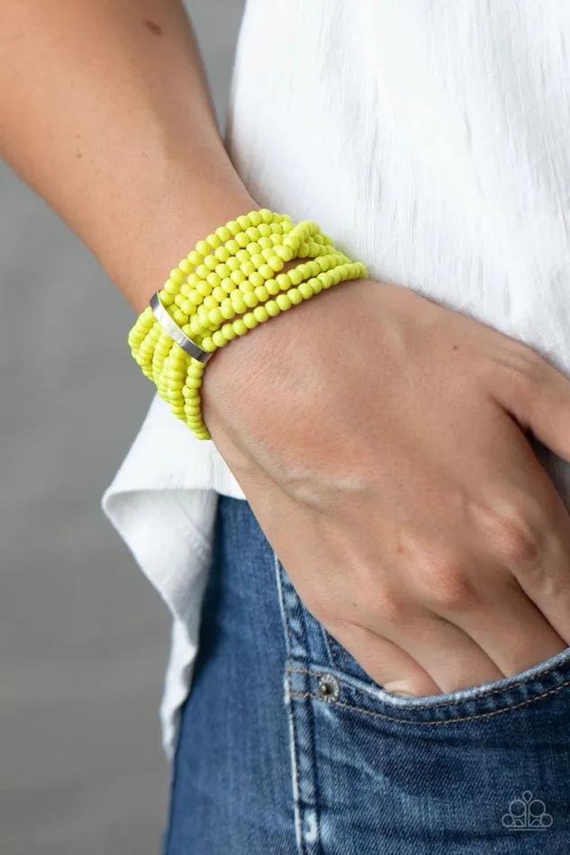 Paparazzi Jewelry Bracelets Paparazzi Bracelet Thank Me LAYER Yellow