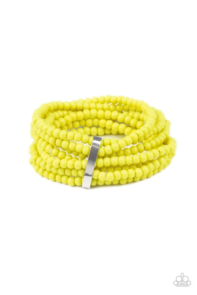 Paparazzi Jewelry Bracelets Paparazzi Bracelet Thank Me LAYER Yellow Paparazzi Jewelry Bracelets Paparazzi Bracelet Thank Me LAYER Yellow