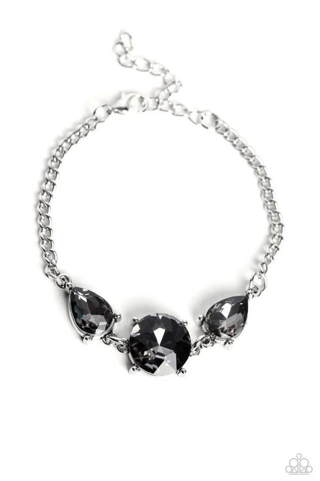 Paparazzi Jewelry Bracelets Paparazzi Bracelet Twinkling Trio Silver
