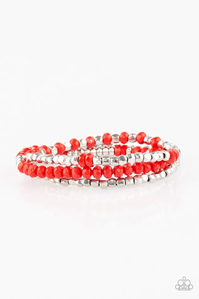 Paparazzi Jewelry Bracelets Paparazzi Bracelet Very Vivacious Red