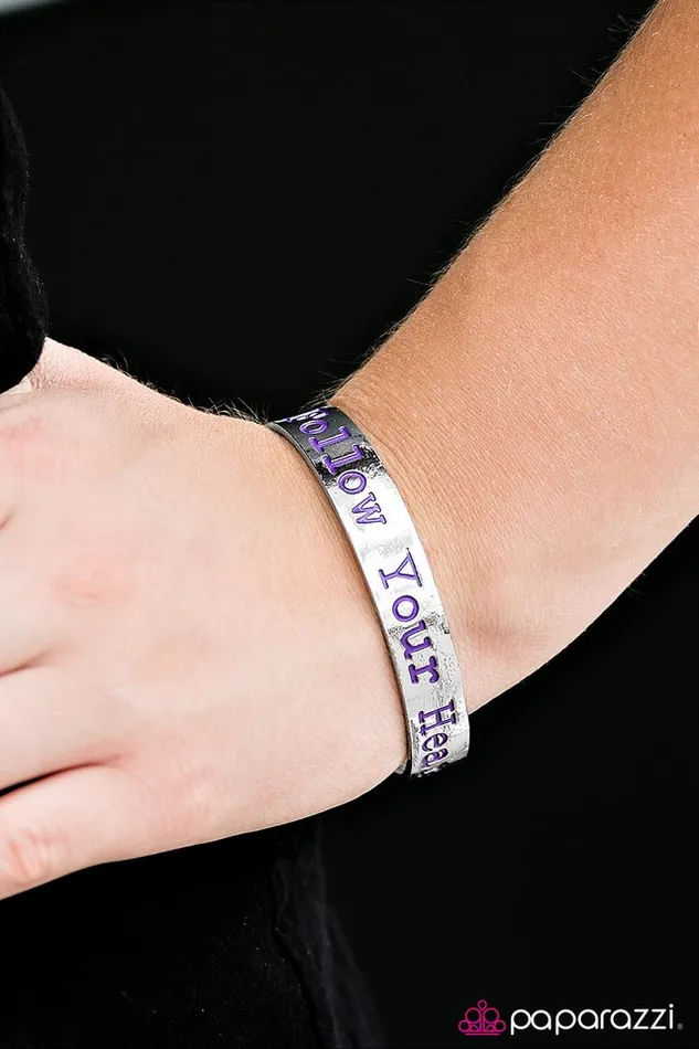 Paparazzi Jewelry Bracelets Paparazzi Bracelet Wherever Your Heart Takes You Purple