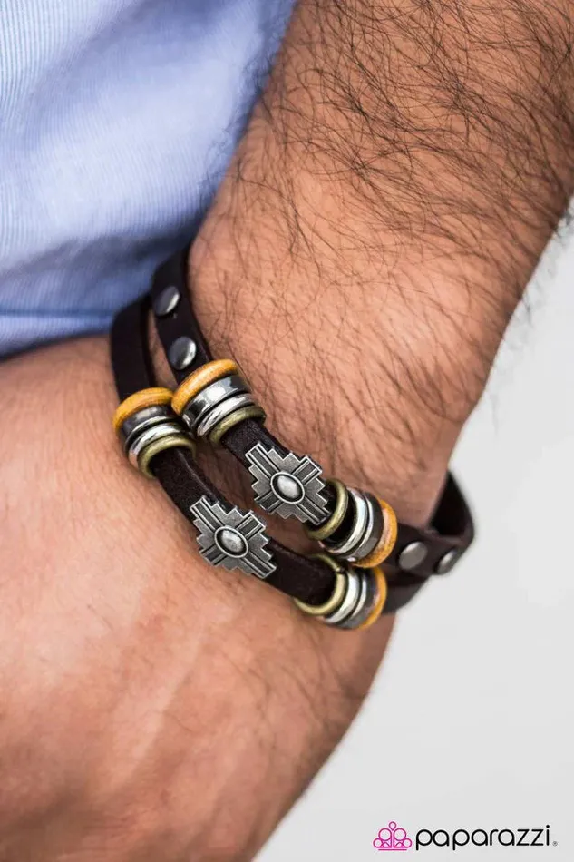 Paparazzi Jewelry Bracelets Paparazzi Bracelet Winslow Wanderings Brown