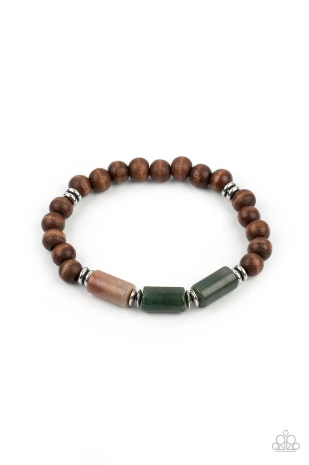 Paparazzi Jewelry Bracelets Paparazzi Bracelet ZEN Most Wanted Brown Paparazzi Jewelry Bracelets Paparazzi Bracelet ZEN Most Wanted Brown