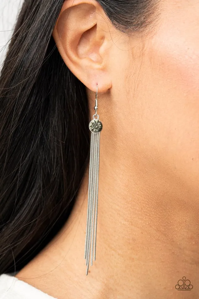 Paparazzi Jewelry Earrings Paparazzi Earring Always In Motion Silver