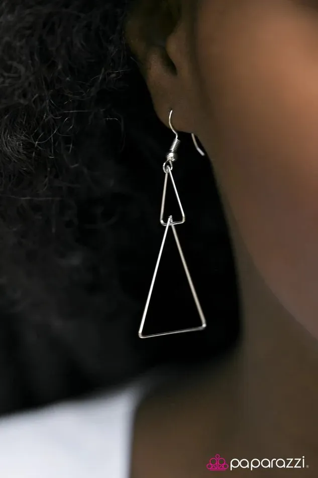 Paparazzi Jewelry Earrings Paparazzi Earring Beautifully Balanced Silver