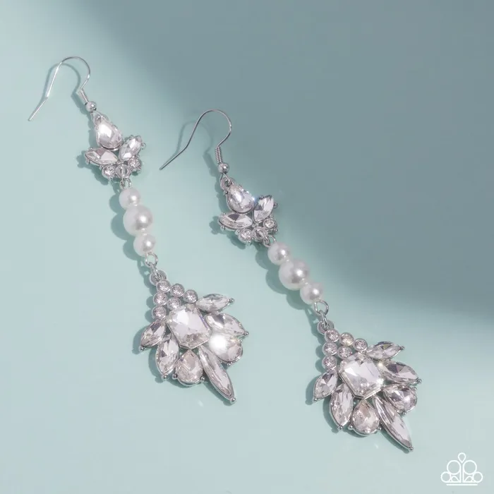 Paparazzi Jewelry Earrings Paparazzi Earring Considerable Captivation White Paparazzi Jewelry Earrings Paparazzi Earring Considerable Captivation White