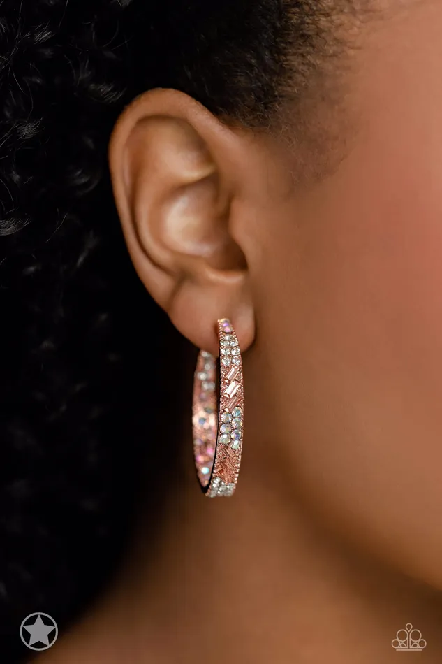 Paparazzi Jewelry Earrings Paparazzi Earring Glitzy by Association Copper