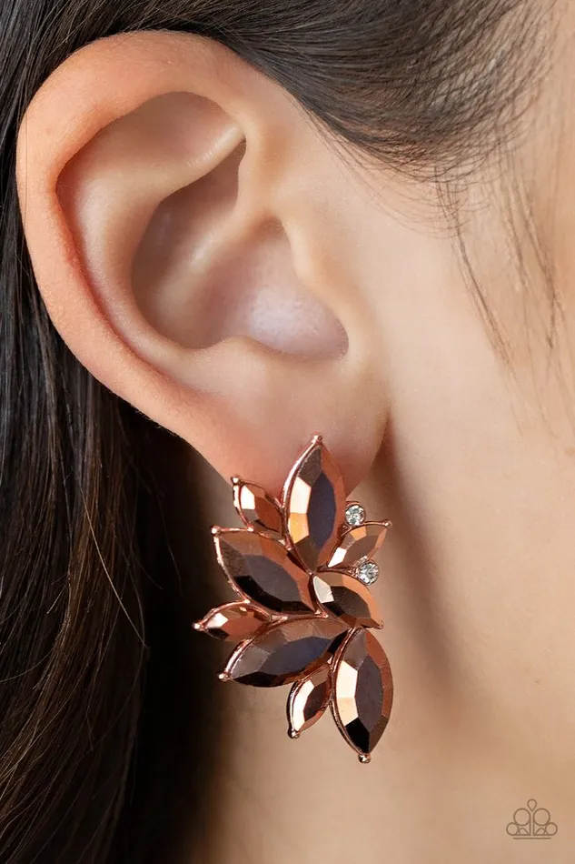 Paparazzi Jewelry Earrings Paparazzi Earring Instant Iridescence Copper