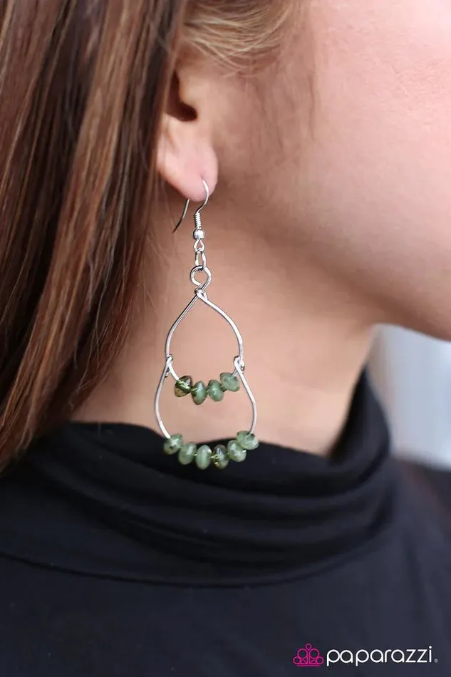 Paparazzi Jewelry Earrings Paparazzi Earring Master the Craft Green