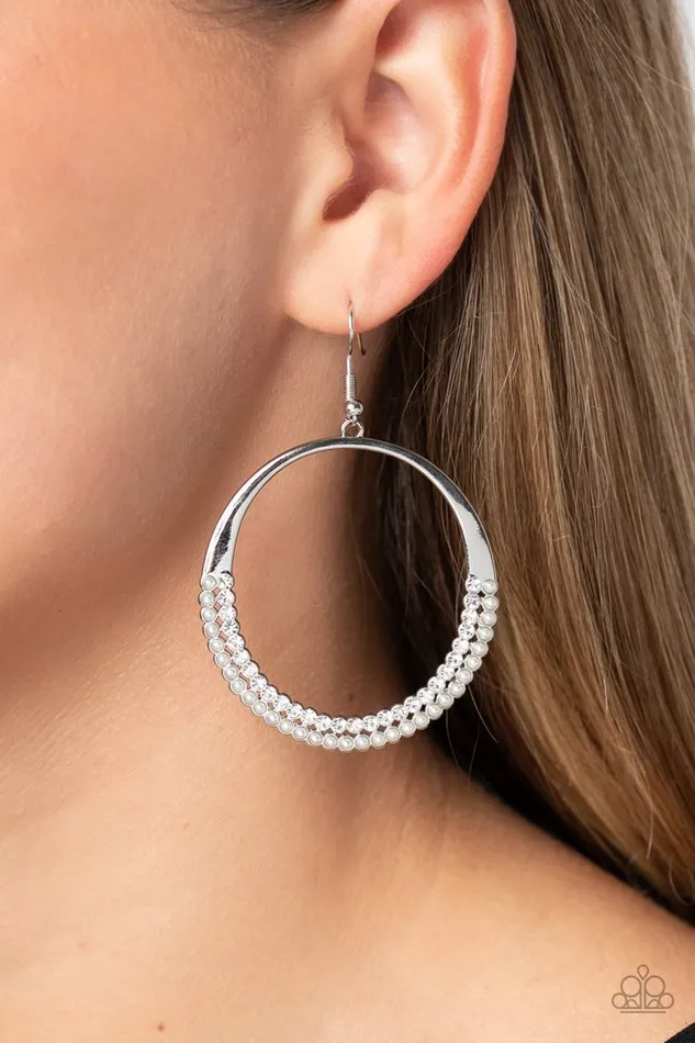 Paparazzi Jewelry Earrings Paparazzi Earring Material PEARL White