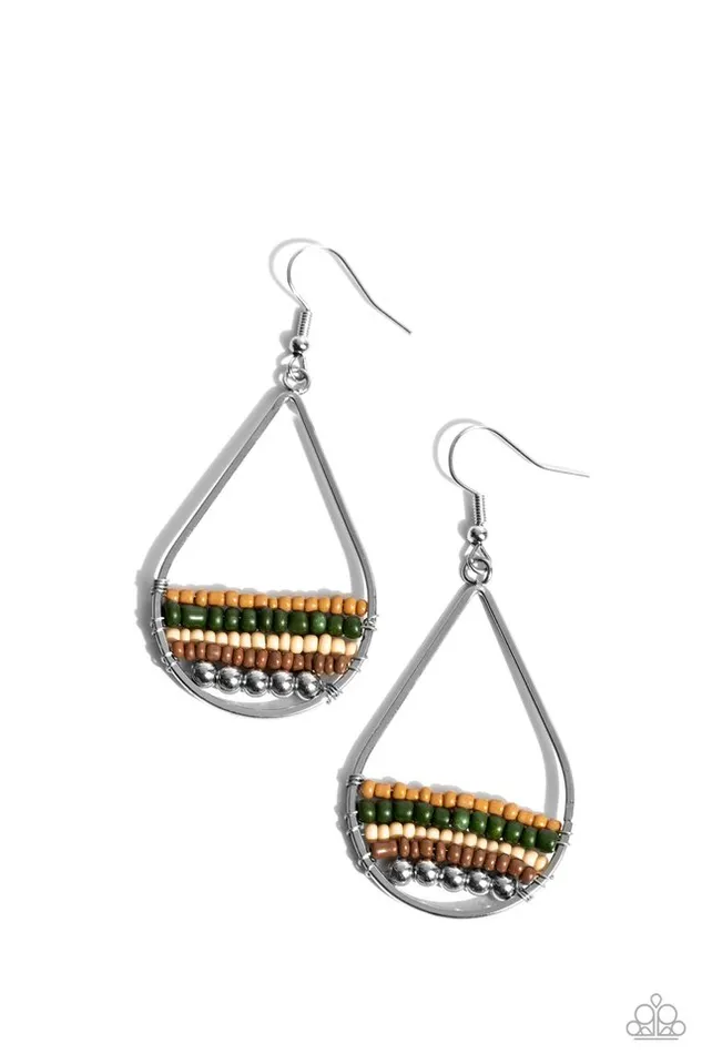 Paparazzi Jewelry Earrings Paparazzi Earring Mojave Mardi Gras Green Paparazzi Jewelry Earrings Paparazzi Earring Mojave Mardi Gras Green