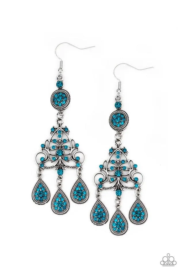 Paparazzi Jewelry Earrings Paparazzi Earring Royal Renovation Blue