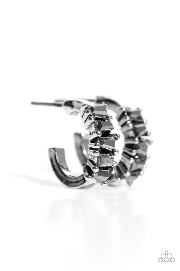 Paparazzi Jewelry Earrings Paparazzi Earring Rugged Rockstar Silver