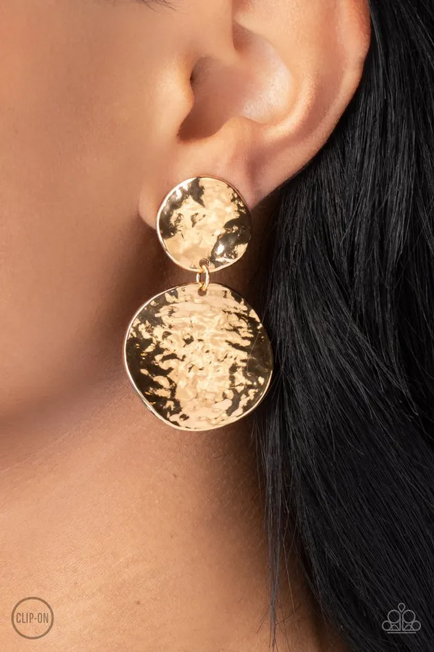 Paparazzi Jewelry Earrings Paparazzi Earring Rush Hour Gold