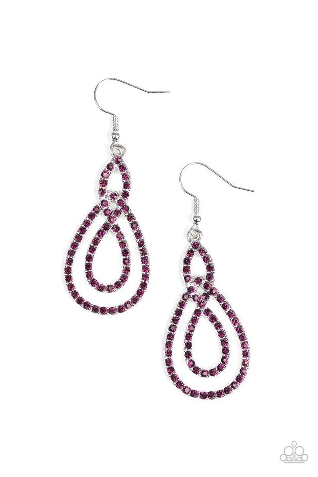 Paparazzi Jewelry Earrings Paparazzi Earring Sassy Sophistication Purple