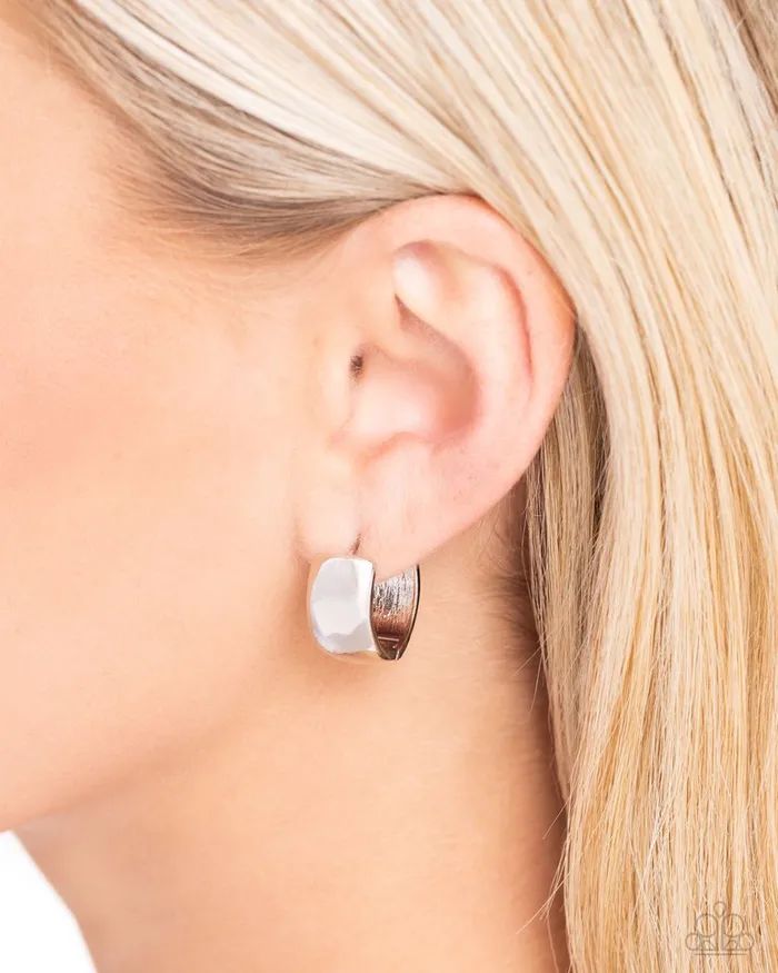 Paparazzi Jewelry Earrings Paparazzi Earring Signature Sheen Silver