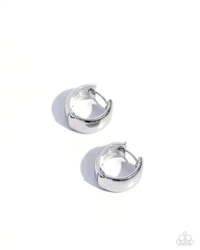 Paparazzi Jewelry Earrings Paparazzi Earring Signature Sheen Silver Paparazzi Jewelry Earrings Paparazzi Earring Signature Sheen Silver