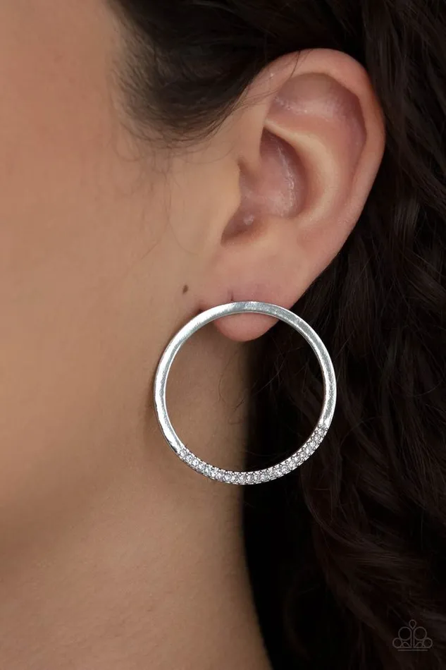 Paparazzi Jewelry Earrings Paparazzi Earring Spot On Opulence White