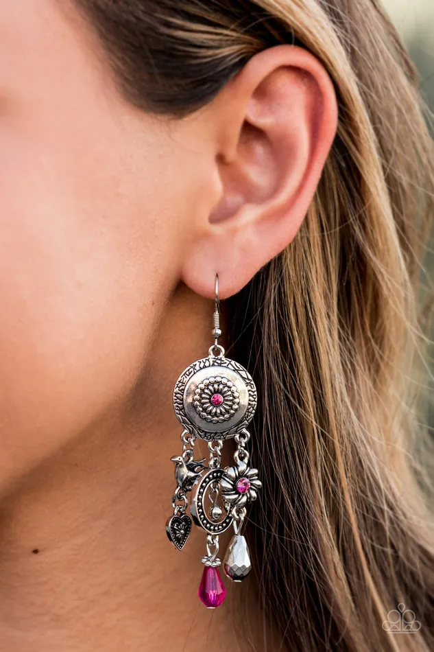 Paparazzi Jewelry Earrings Paparazzi Earring Springtime Essence Pink