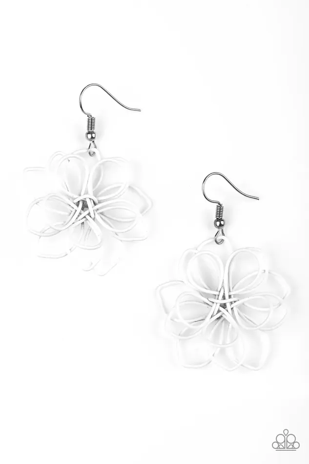 Paparazzi Jewelry Earrings Paparazzi Earring Springtime Serenity White