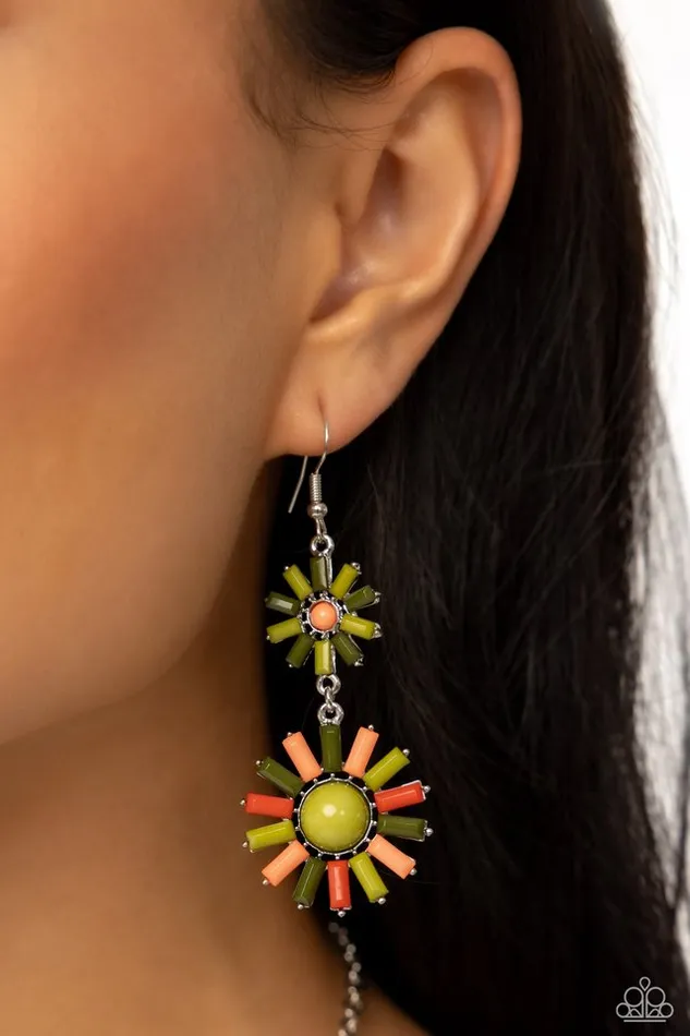 Paparazzi Jewelry Earrings Paparazzi Earring SUN Wild Green