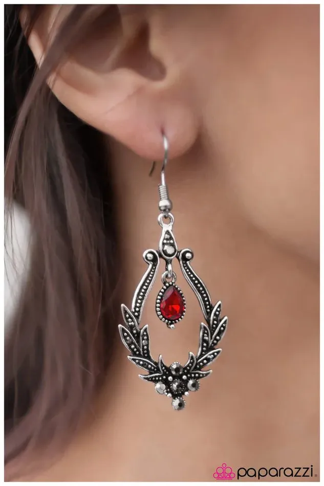 Paparazzi Jewelry Earrings Paparazzi Earring Sweet Chariot Red