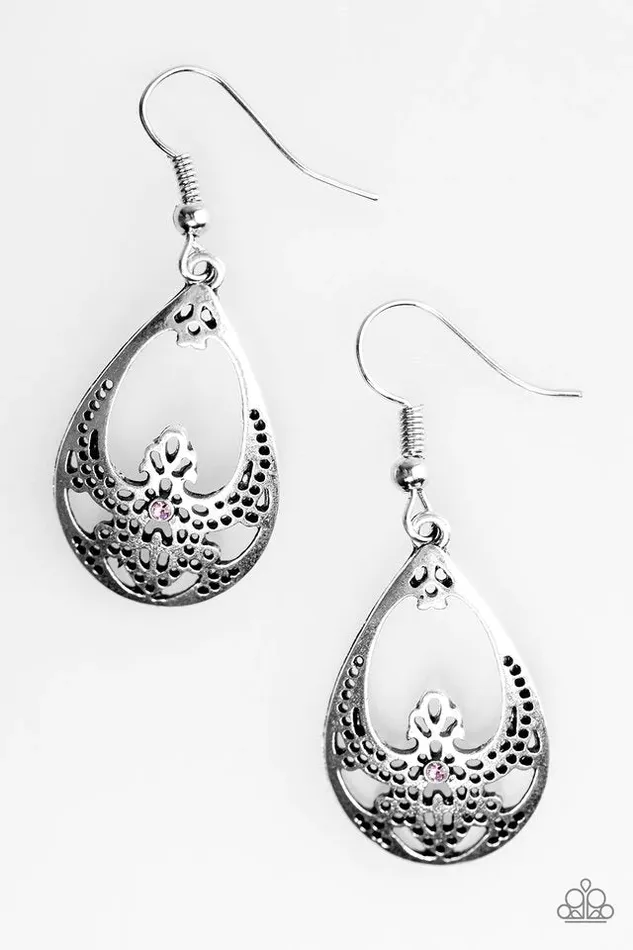 Paparazzi Jewelry Earrings Paparazzi Earring Tranquil Twinkle Purple