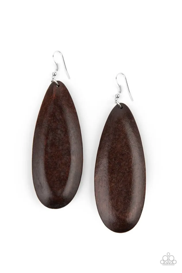 Paparazzi Jewelry Earrings Paparazzi Earring Tropical Ferry Brown Paparazzi Jewelry Earrings Paparazzi Earring Tropical Ferry Brown
