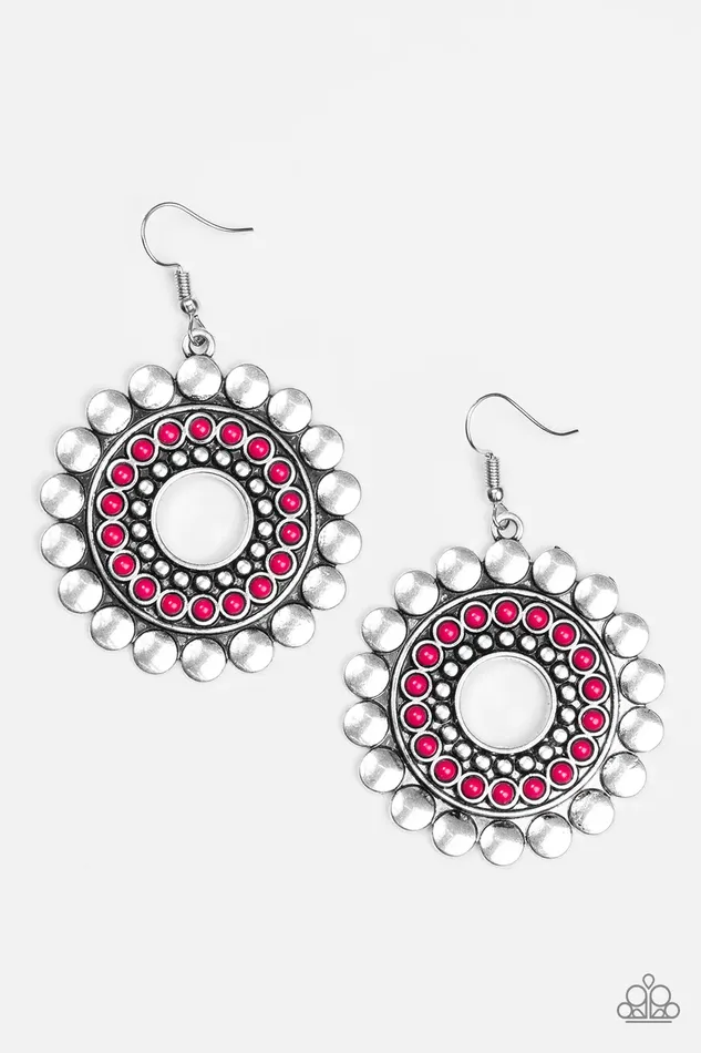 Paparazzi Jewelry Earrings Paparazzi Earring Wildly Serene Pink