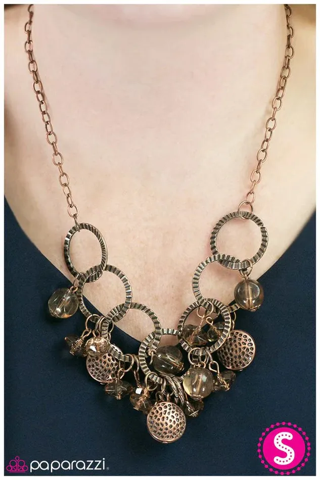 Paparazzi Jewelry Necklaces Paparazzi Necklace A Breath of Fresh Air Copper
