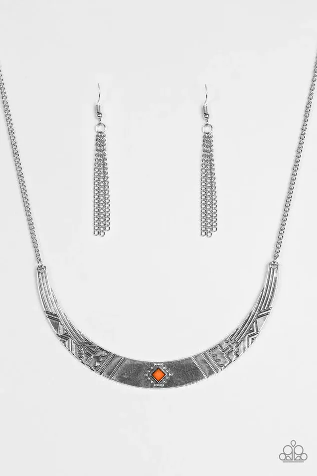 Paparazzi Jewelry Necklaces Paparazzi Necklace Arizona Adventure Orange