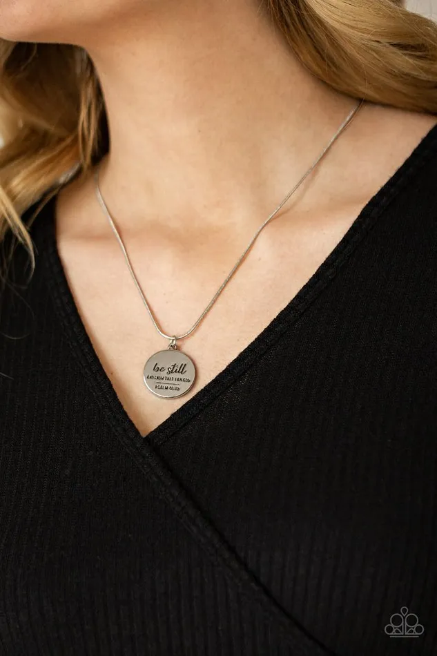 Paparazzi Jewelry Necklaces Paparazzi Necklace Be Still Silver