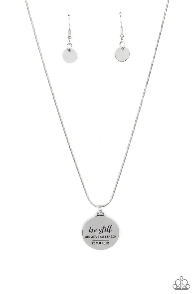 Paparazzi Jewelry Necklaces Paparazzi Necklace Be Still Silver