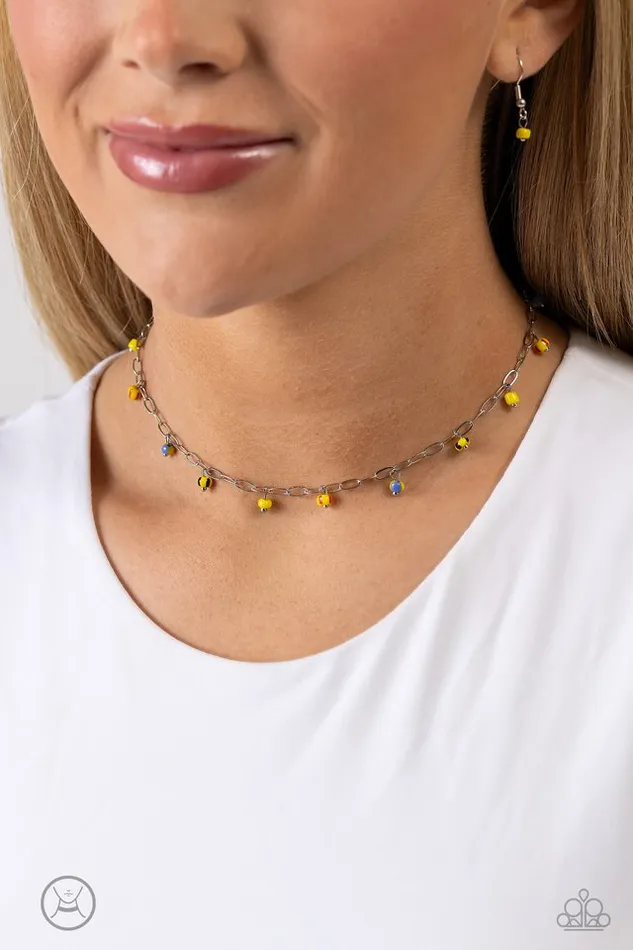 Paparazzi Jewelry Necklaces Paparazzi Necklace Beach Ball Bliss Yellow