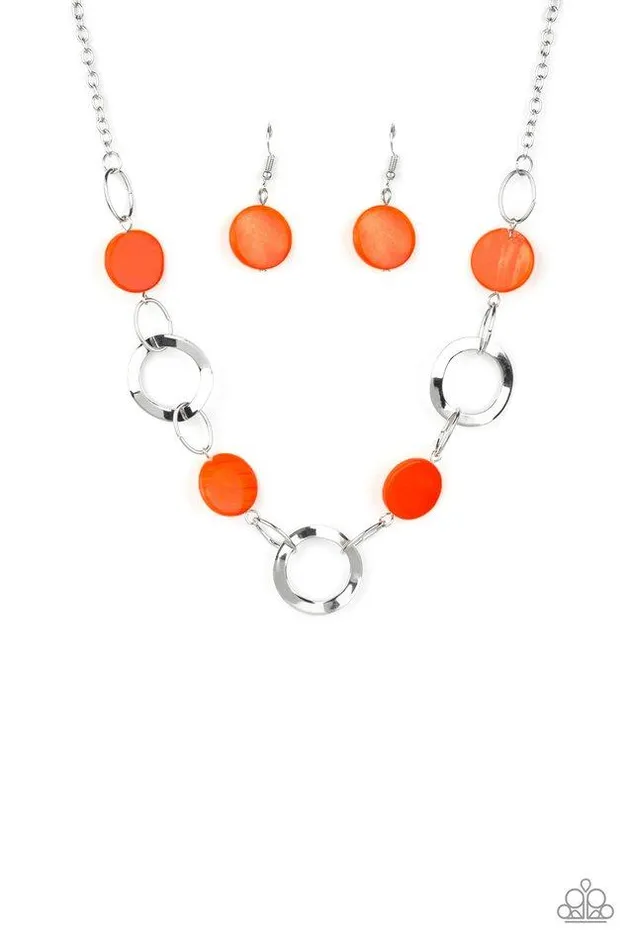 Paparazzi Jewelry Necklaces Paparazzi Necklace Bermuda Bliss Orange