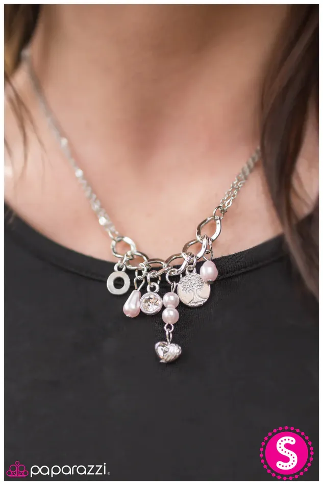Paparazzi Jewelry Necklaces Paparazzi Necklace Blissful Thinking Pink