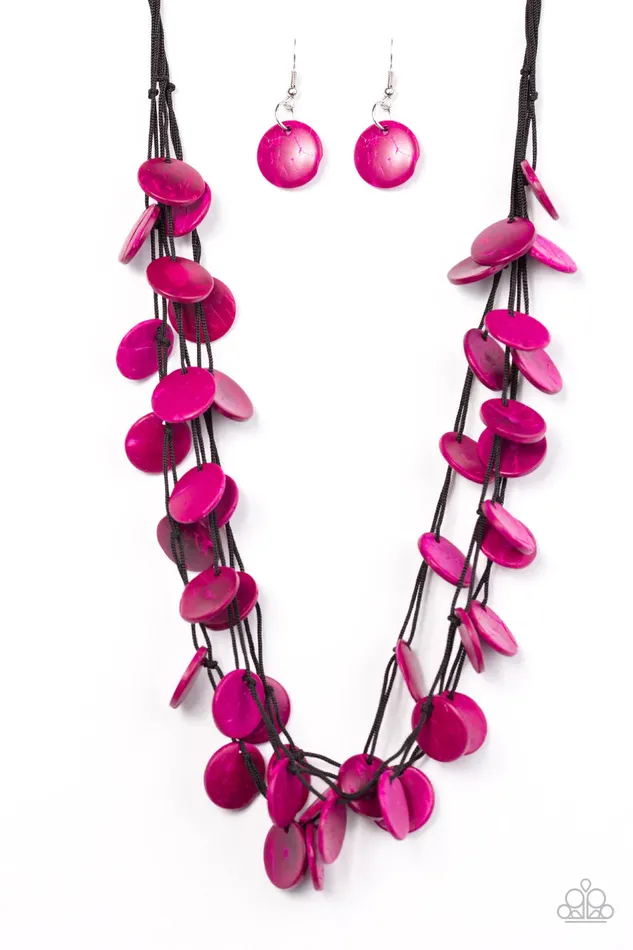 Paparazzi Jewelry Necklaces Paparazzi Necklace Caribbean Catch Pink