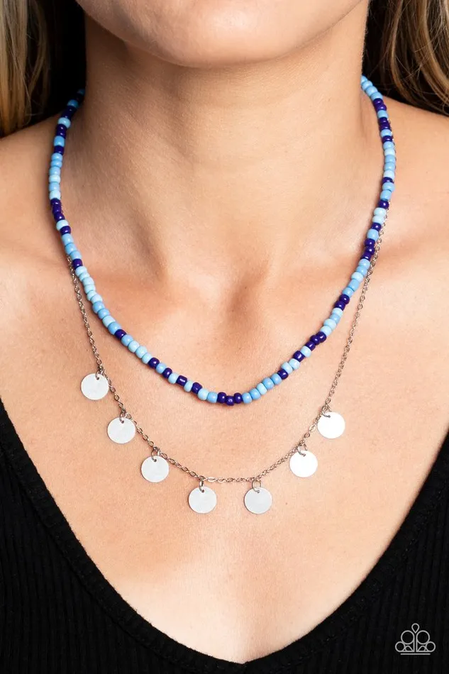 Paparazzi Jewelry Necklaces Paparazzi Necklace Comet Candy Blue