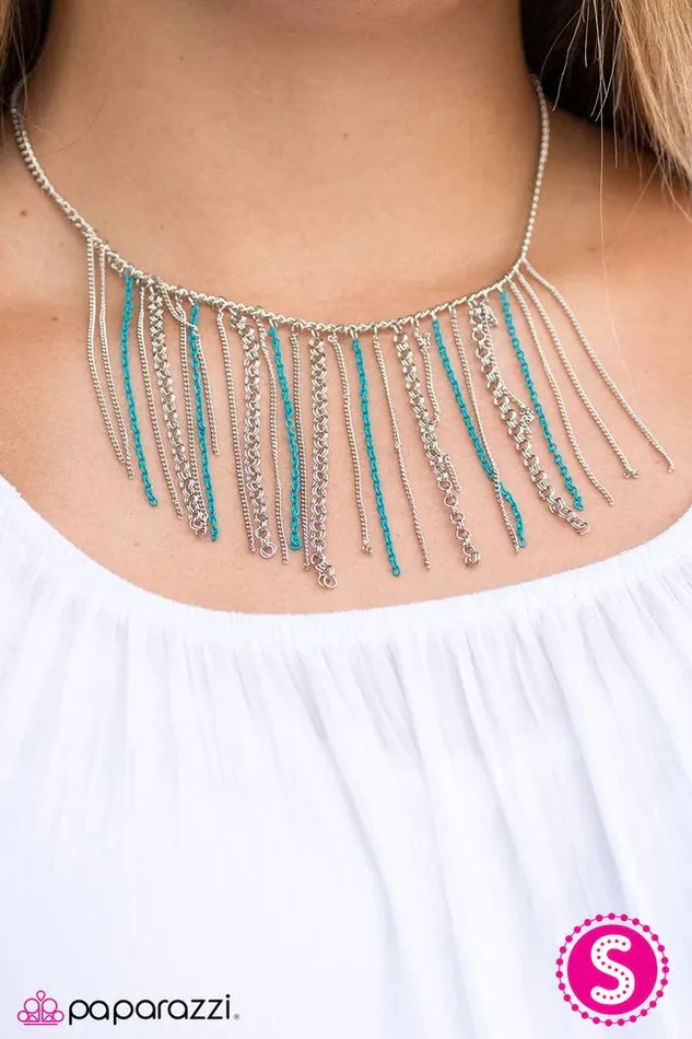 Paparazzi Jewelry Necklaces Paparazzi Necklace Dare To Be Different Blue