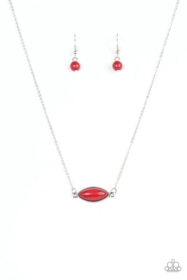 Paparazzi Jewelry Necklaces Paparazzi Necklace Desert Idol Red