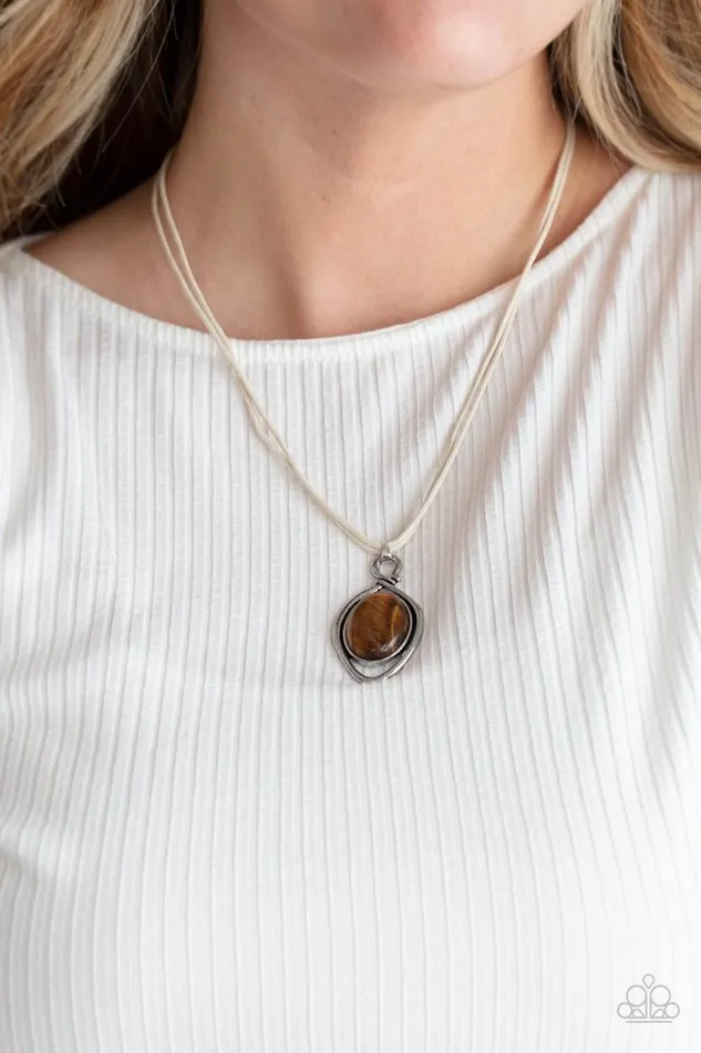 Paparazzi Jewelry Necklaces Paparazzi Necklace Desert Mystery Brown