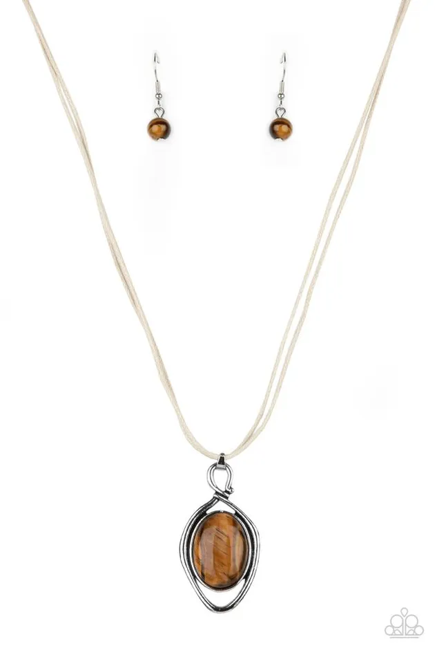 Paparazzi Jewelry Necklaces Paparazzi Necklace Desert Mystery Brown Paparazzi Jewelry Necklaces Paparazzi Necklace Desert Mystery Brown