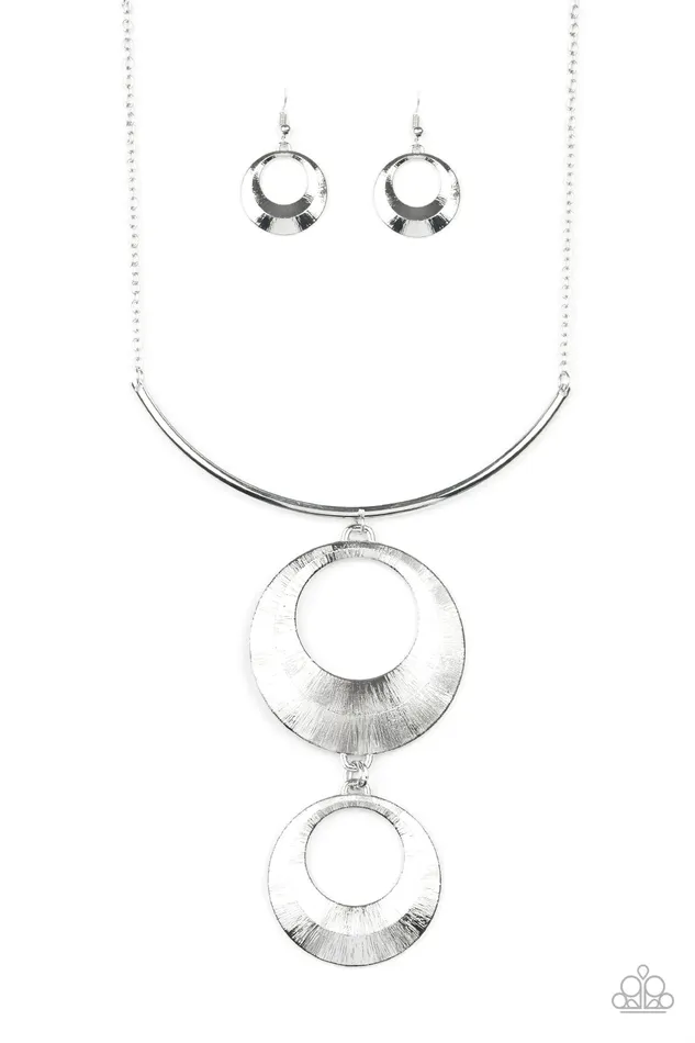 Paparazzi Jewelry Necklaces Paparazzi Necklace Egyptian Eclipse Silver