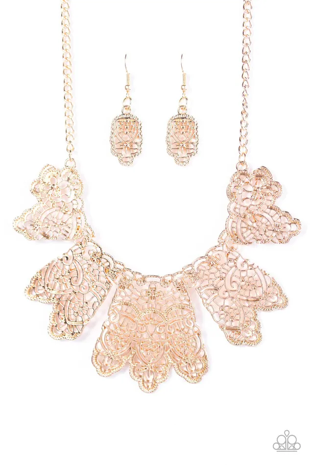 Paparazzi Jewelry Necklaces Paparazzi Necklace Empire State Shimmer Gold