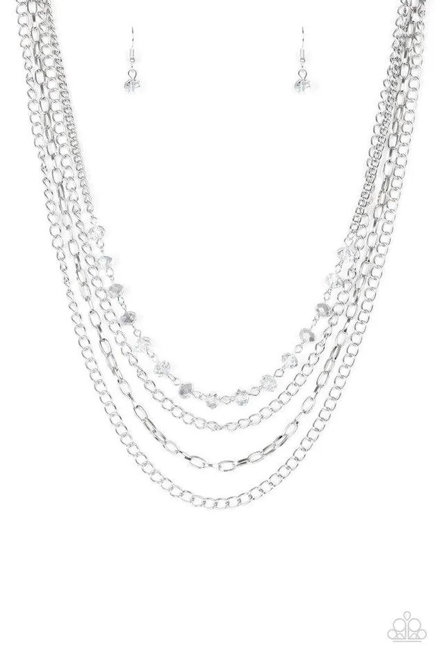 Paparazzi Jewelry Necklaces Paparazzi Necklace Extravagant Elegance Silver