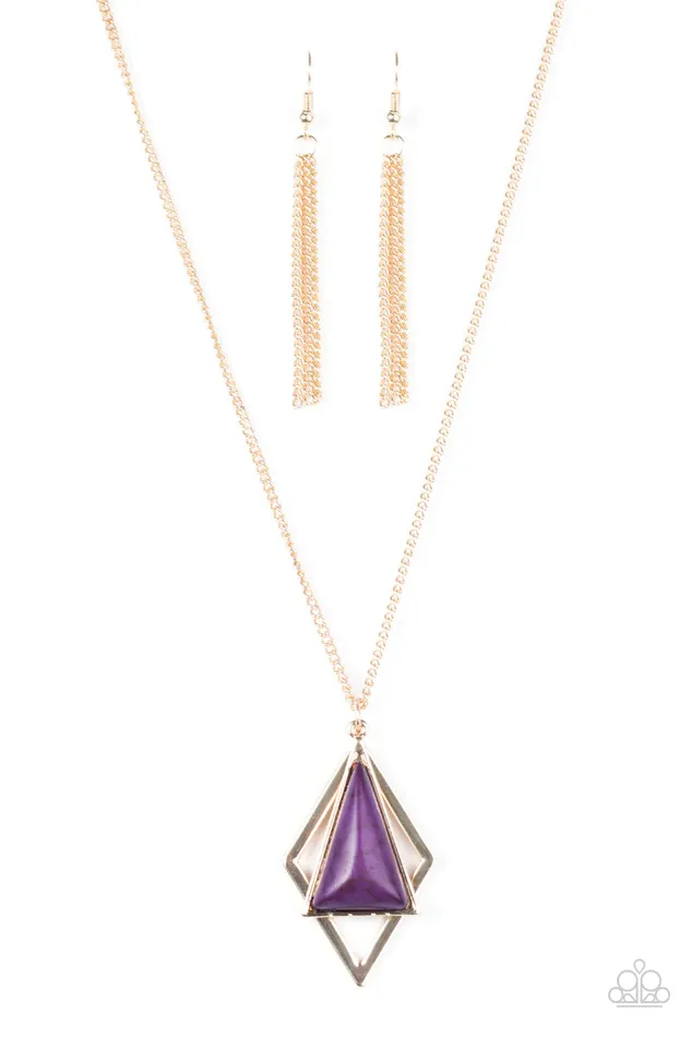 Paparazzi Jewelry Necklaces Paparazzi Necklace Fiercely IndePENDANT Purple