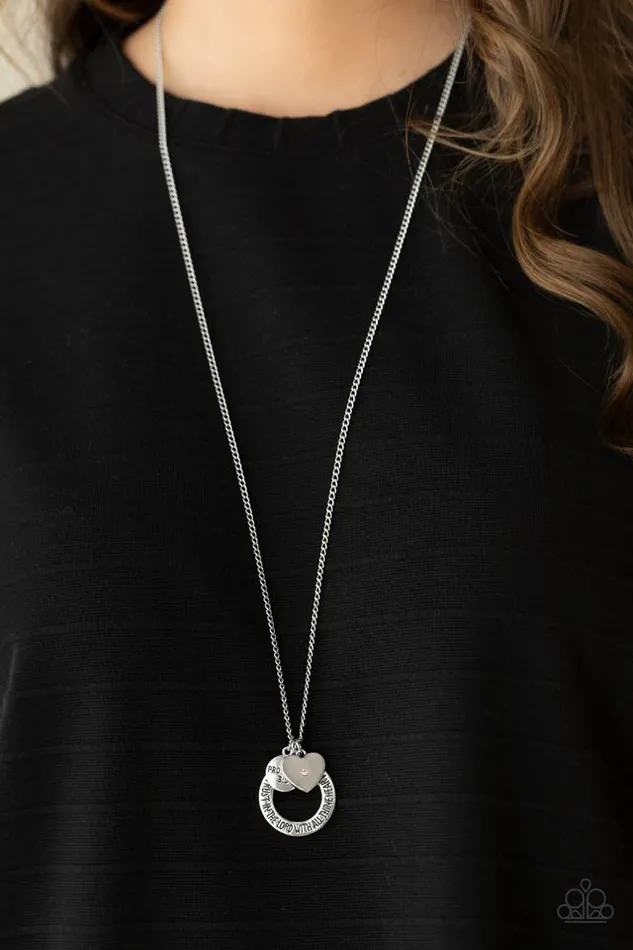 Paparazzi Jewelry Necklaces Paparazzi Necklace Full of Faith Pink